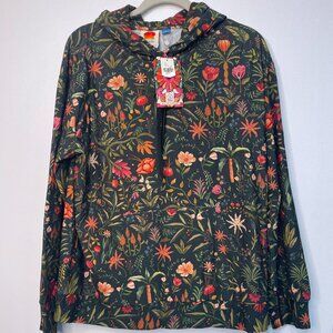 Farm Rio x Anthropologie Floral Hoodie NWT • Tropical Print Sweatshirt